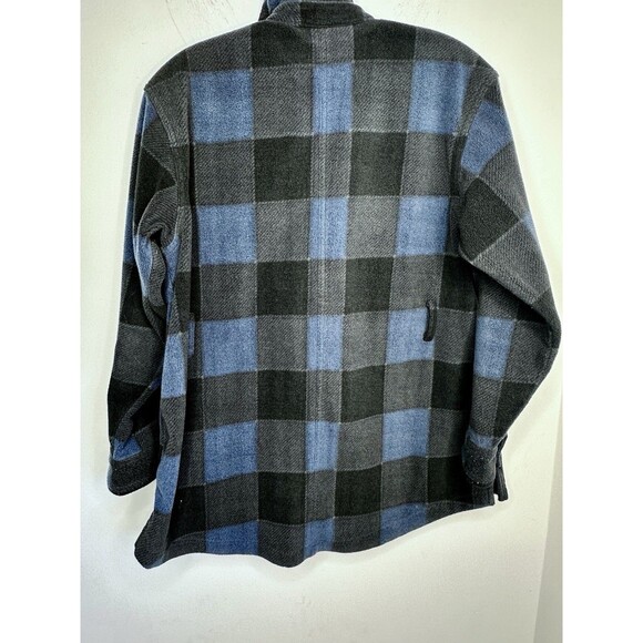 Jetty Tahoe Fleece Jacket Woman’s Small Blue Black Gray Missing Belt Super Soft - Picture 7 of 9